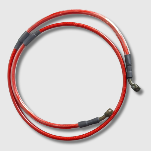 Rear Disk Brake Oil Pipe for Royal Enfield Bullet BS4/BS6 and Universal EV – high-pressure hydraulic brake hose.