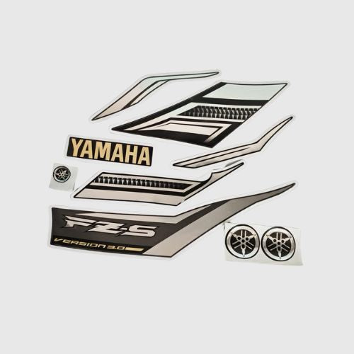 Stckr Set FZS Grey/Chrome | For Yamaha | Buy NV Spares | Genuine