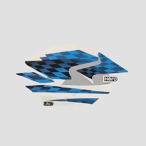 Best Selling Stckr Set Glamour T9 Blue Tank for Hero Two-wheelers