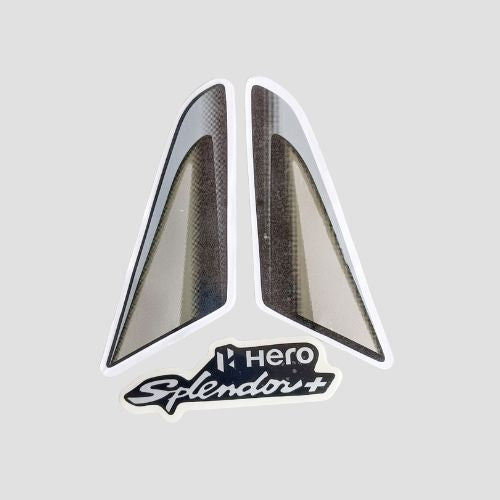 Perfect Replacment Stckr H.L.Firing Splendor Plus BS6 E20 Blk/Grey for Hero Two-wheelers