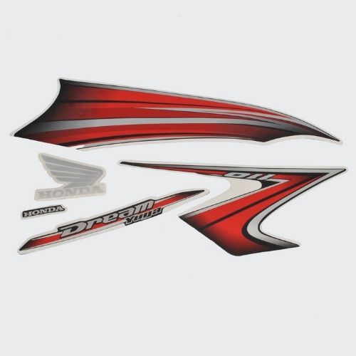 Stckr Set Yuga [Blk Tank-Red] For Honda Buy NV Spares