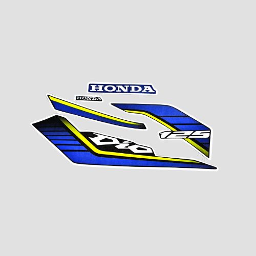 Genuine Stckr Set Dio 125 Blue Shield for Honda Two-wheelers