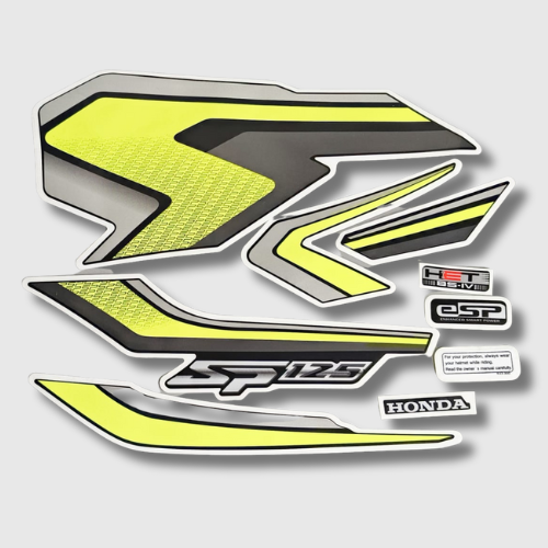 Stckr Set for Honda SP125 T3 E20 Pearl Blue, high-quality decals for a stylish and premium finish.