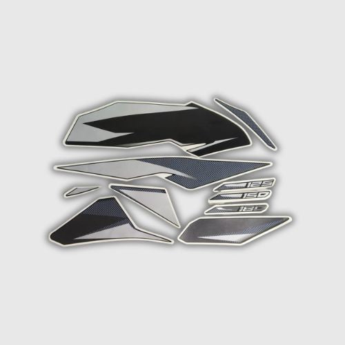 Genuine Stckr Set Pulsar 150 BS6 UG10 Blk/Grey for Bajaj Two-wheelers