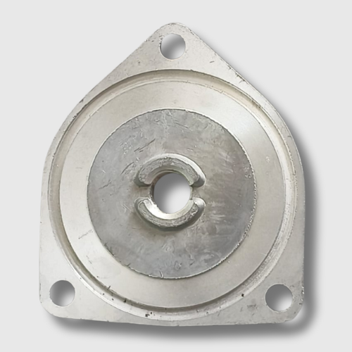 Oil Drain Plate for TVS RTR, durable and heat-resistant part for clean engine oil drainage.