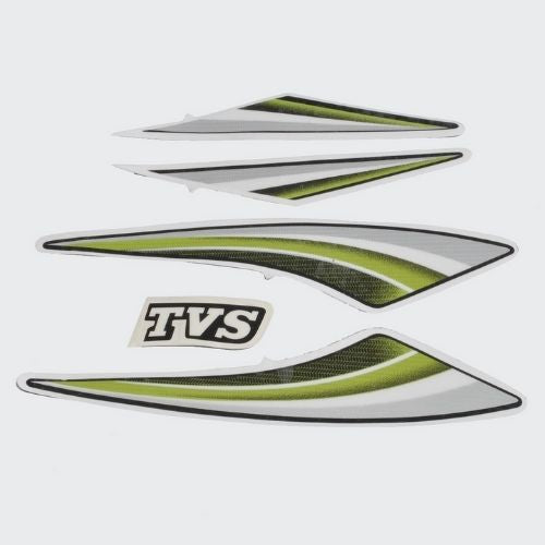 Stckr Star Sport T3 [Blk Tank-Grn] For TVS Buy NV