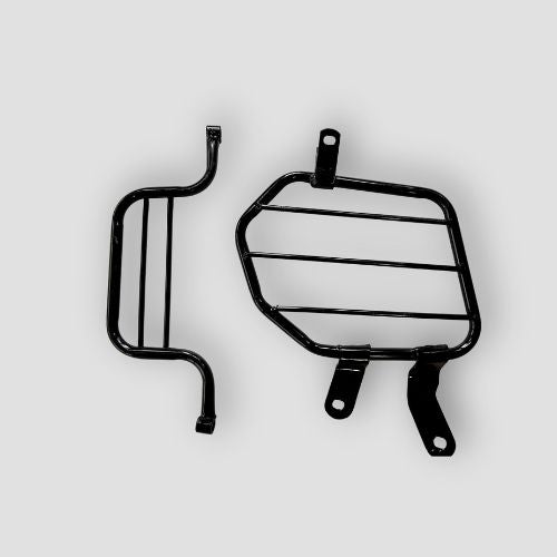 Perfect Replacment Saree Guard (W/Footrest) (Blk) Star City Plus/Phoenix for TVS Two-wheelers