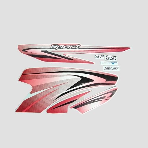 Stckr Set Sport BS6 Volcano Red For TVS Buy NV Spares