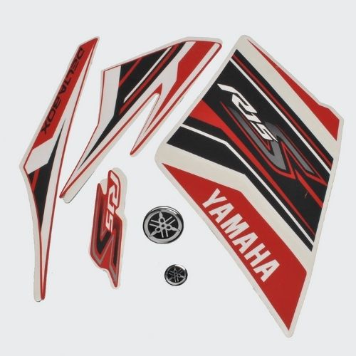 Reliable Stckr Set R15S [Red Tank-Red] for Yamaha Two-wheelers