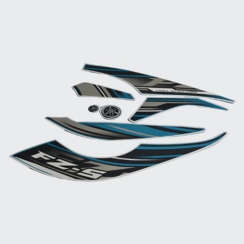 Perfect Replacment Stckr Set FZS T10 [Blue Tank] for Yamaha Two-wheelers