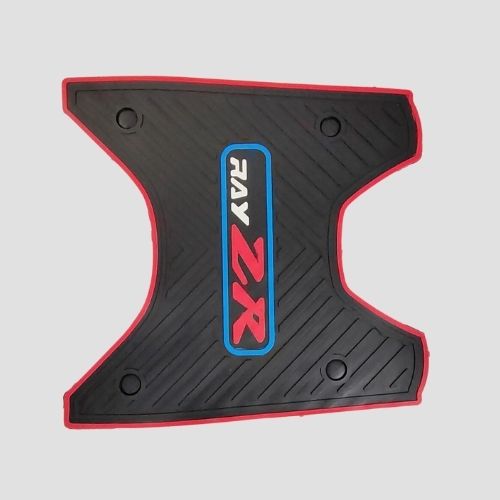 Enhanced Quality Centre Mat 3D Ray ZR Blk/Red for Yamaha Two-wheelers