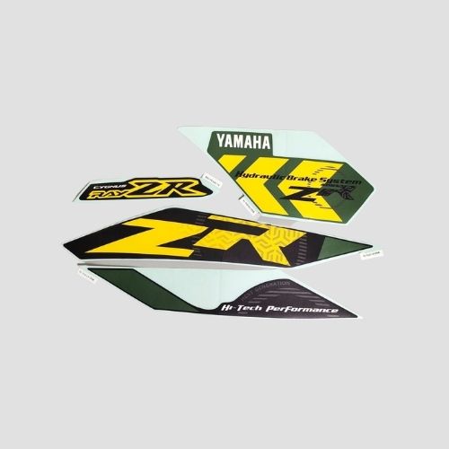 Reliable Stckr Set Ray ZR M.Grn for Yamaha Two-wheelers