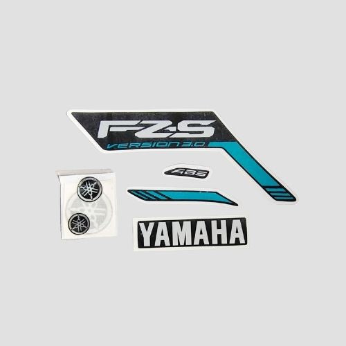 High Performance Stckr Set FZS V3 ABS Blk Tank for Yamaha Two-wheelers