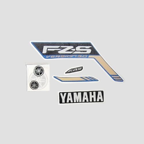 Genuine Stckr Set FZS V3 ABS Blue Tank for Yamaha Two-wheelers