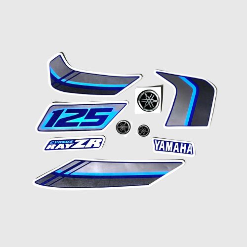 High Performance Stckr Set Ray ZR 125 V3 Racing Blue for Yamaha Two-wheelers