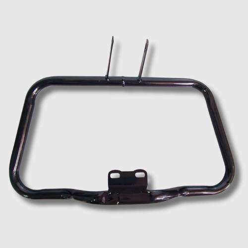 Crash Guard [Black Bom Type] for Yamaha FZ, heavy-duty engine and body protector with rust-resistant finish.