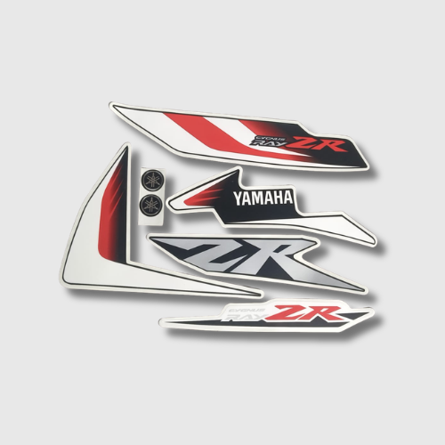 Sticker Set for Yamaha Ray ZR T2 Red Shield – premium vinyl body graphics for a sporty factory-style look.
