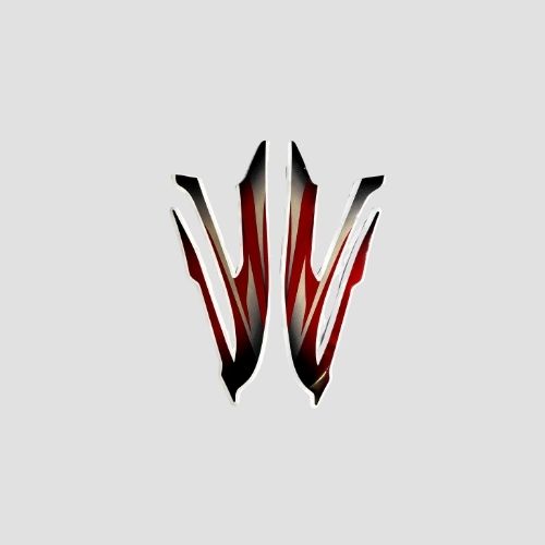 Perfect Replacment Stckr H.L.Firing Platina 100 [Es] [Blk-Red] for Bajaj Two-wheelers