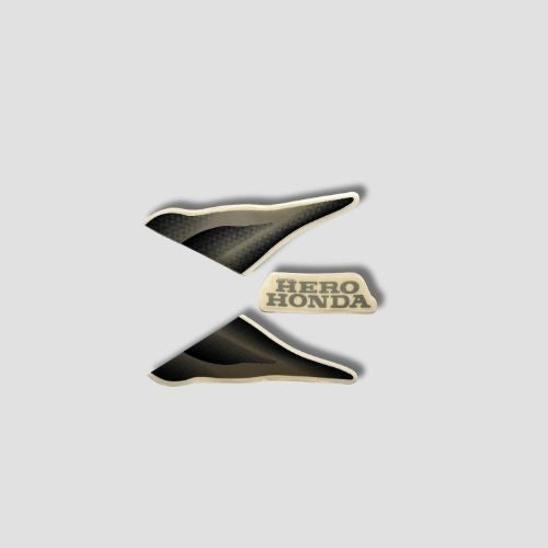 Genuine Stckr H.L.Firing Glamour N/M [Blk Tank-Grey] for Hero Two-wheelers