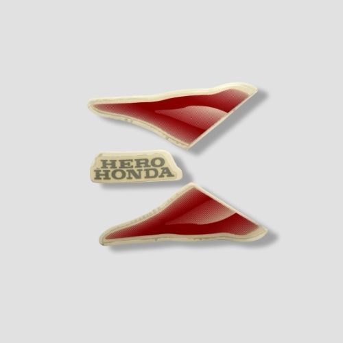 Durable Stckr H.L.Firing Glamour N/M [Red Tank-Red] for Hero Two-wheelers