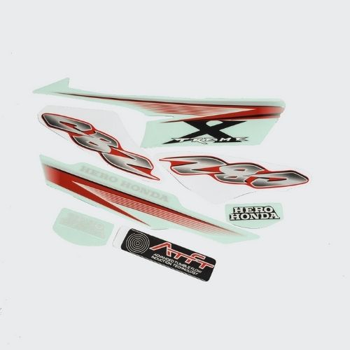 Reliable Stckr Set CBZ-Xtreme T3 [Red Tank] for Hero Two-wheelers