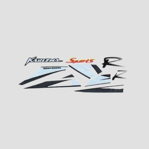 Reliable Stckr Set Karizma.R N/M [Grey Tank] for Hero Two-wheelers