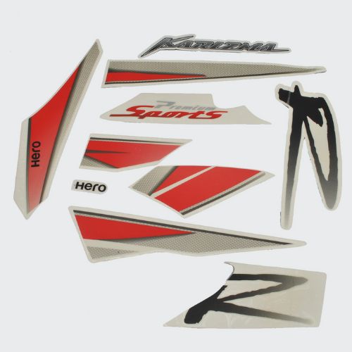 Best Selling Stckr Set Hero Karizma.R N/M [Whi Tank] for Hero Two-wheelers