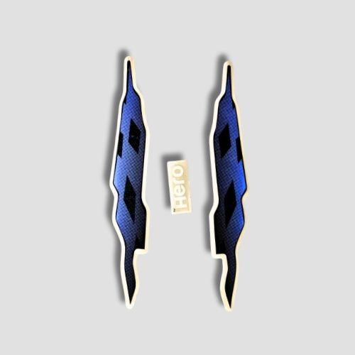 Genuine Stckr H.L.Firing Hero Glamour T5 [Blk Tank-Blue] for Hero Two-wheelers