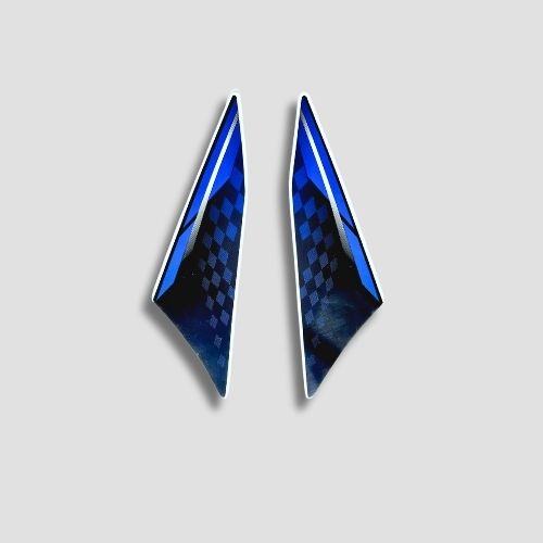 Genuine Stckr H.L.Firing Hero Glamour T7 [Blk-Blue] for Hero Two-wheelers