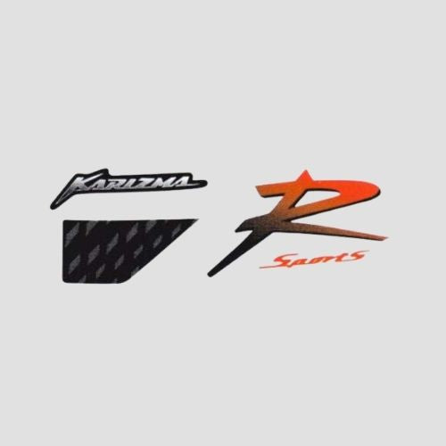 Enhanced Quality Stckr Set Hero Karizma.R T3 [Blk Tank] for Hero Two-wheelers