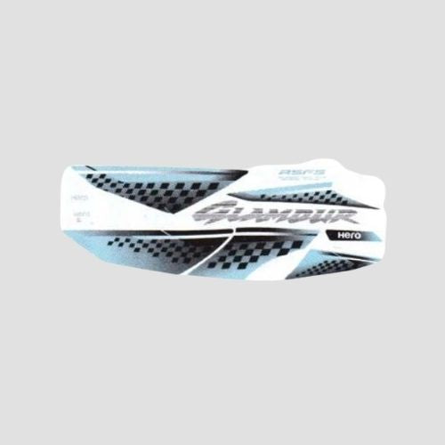 High Performance Stckr Set Glamour T7 [Slvr Tank] for Hero Two-wheelers