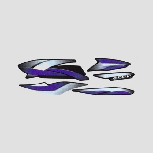 Enhanced Quality Stckr Set Hero Splendor Pro T3 [Blk Tank-Blue] for Hero Two-wheelers