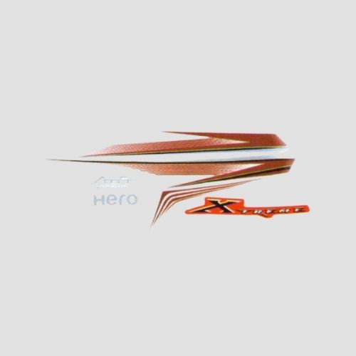 Enhanced Quality Stckr Set Hero CBZ-Xtreme T4 [Red Tank] for Hero Two-wheelers