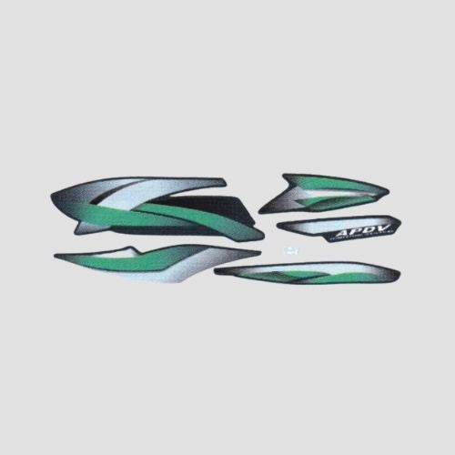 Best Selling Stckr Set Hero Splendor Pro T3 [Grey Tank-Grn] for Hero Two-wheelers