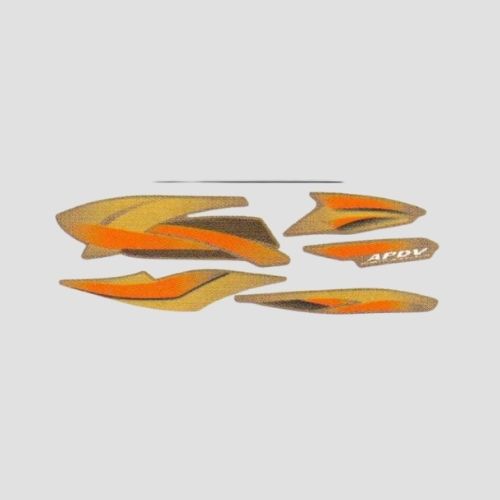 Reliable Stckr Set Hero Splendor Pro T3 [Golden Tank] for Hero Two-wheelers