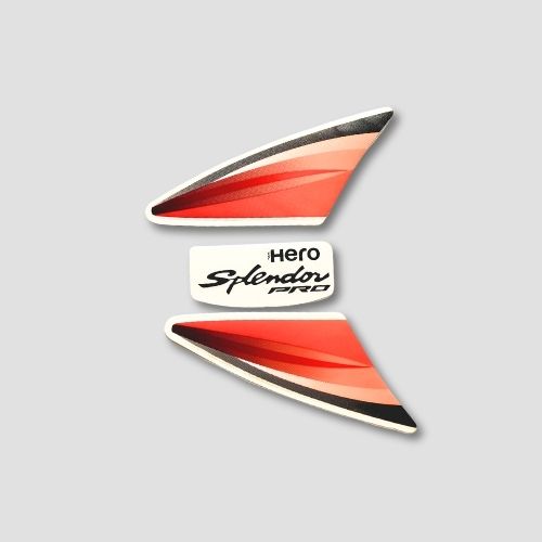 Reliable Stckr H.L.Firing Hero Splendor Pro T2 [Orng Tank] for Hero Two-wheelers