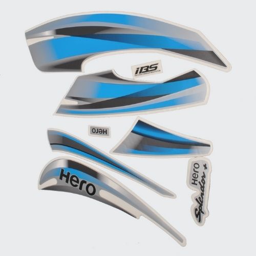 Best Selling Stckr Set Hero Splendor Plus Ibs [2019] [Slvr Tank] for Hero Two-wheelers