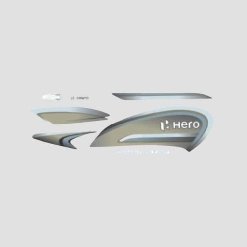 Reliable Stckr Set Hero Splendor Plus [BS6] [2020] [Blk-Grey] for Hero Two-wheelers