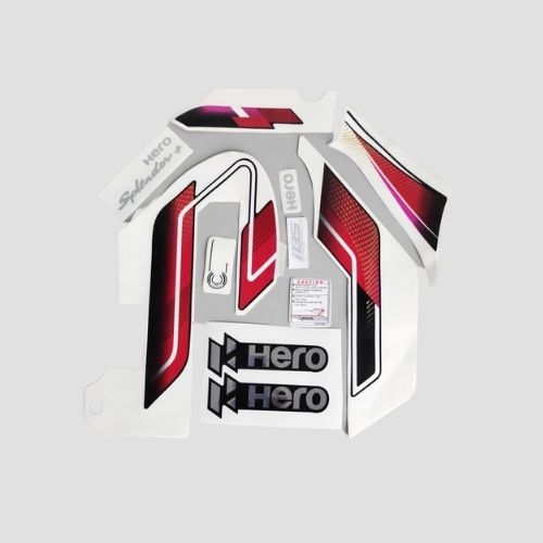 Splendor Stick E Stckr Set Splendor BS6 Limited Edition (2021) Br Red | For Hero | Buy ...