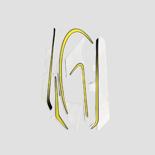 Enhanced Quality Stckr Set Splendor BS6 Limited Edition (2021) Br Yel for Hero Two-wheelers