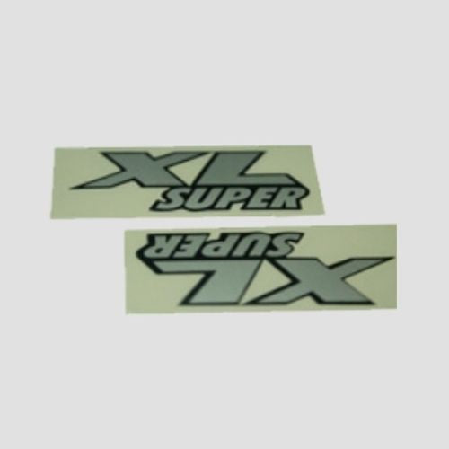 Reliable Stckr Letter XL Super (Whi) for TVS Two-wheelers