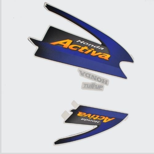 Reliable Stckr Set Activa N/M [Blk/Blue] for Honda Two-wheelers