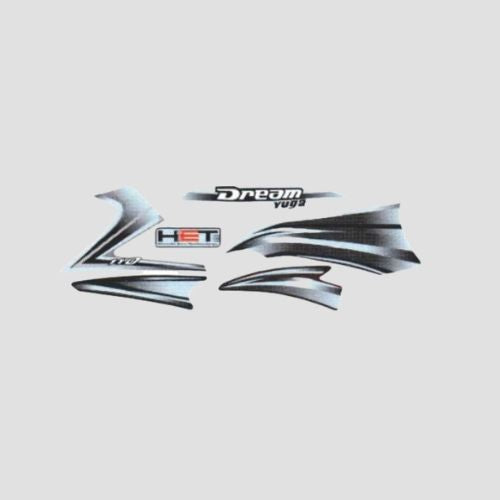 Reliable Stckr Set Yuga T2 [Blk Tank-Grey] for Honda Two-wheelers