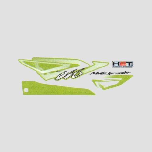 Durable Stckr Set Dio T5 (Grn Shield) for Honda Two-wheelers