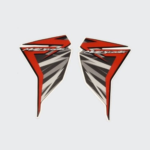 Durable Stckr Nose [F] Dio [T6] Red for Honda Two-wheelers