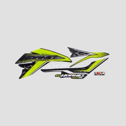 Enhanced Quality Stckr Set Hornet N/M [2019] ABS Blk/Grn for Honda Two-wheelers