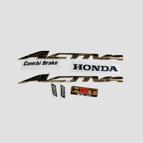 Genuine Stckr Monogram [S.O.7] [Gold] Activa 6G Limited Edition for Honda Two-wheelers