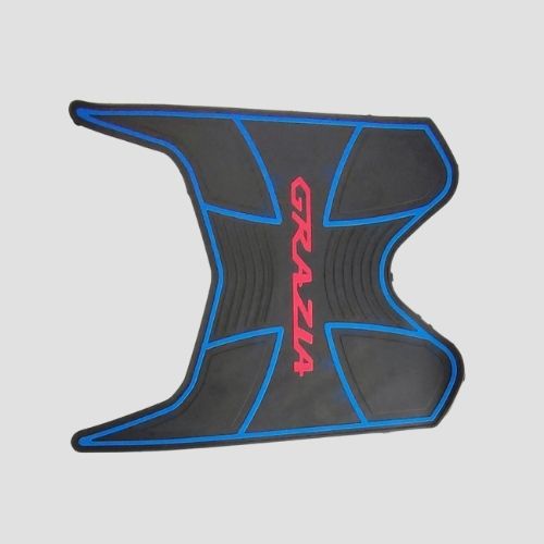 High Performance Centre Mat 3D Grazia BS6 Blk/Blue for Honda Two-wheelers