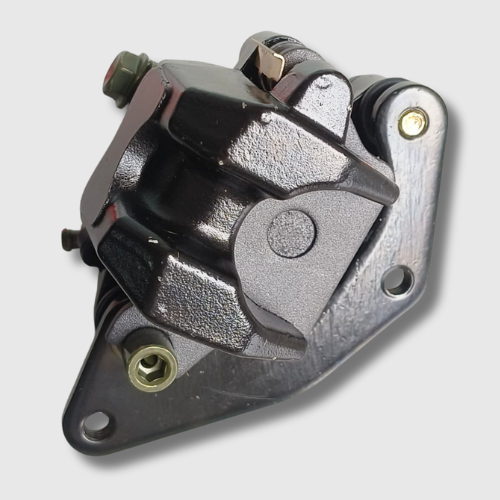 Front Brake Caliper Assembly for Honda Shine BS6 – pre-assembled unit for safe and smooth braking.