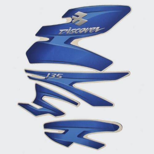 Stckr Set Discover 135 [Blue Tank-Blue] | For Bajaj | Buy NV Spares ...